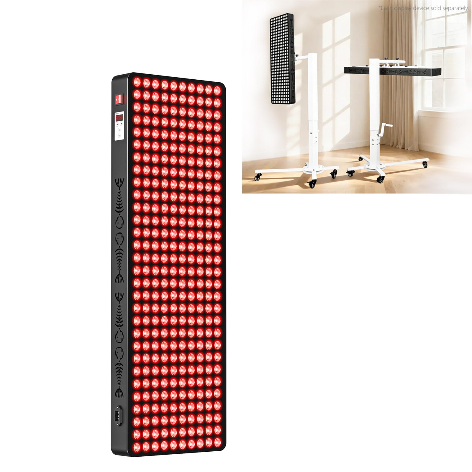 Amazon.com: Supersred Red Light Therapy Panel, 660nm & 850nm Dual